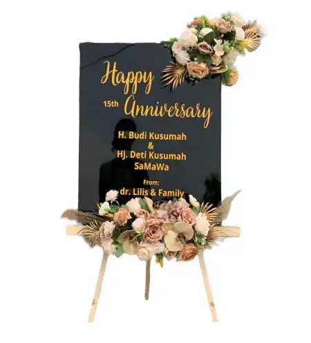 Papan Bunga Akrilik Kotakan