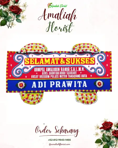 Papan Bunga Ucapan Selamat Kotakan