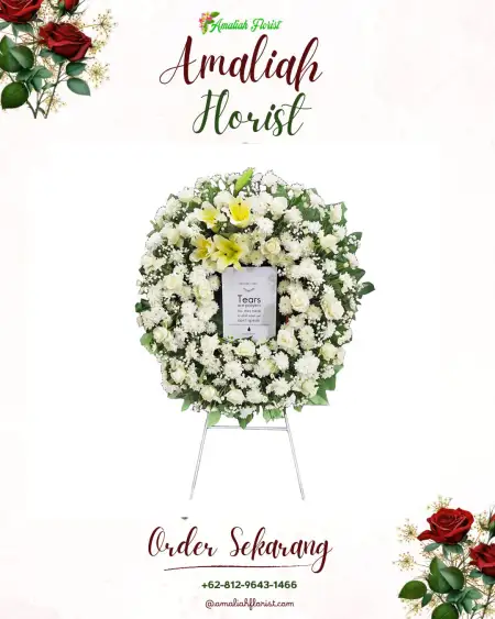 Krans Bunga Duka Kotakan