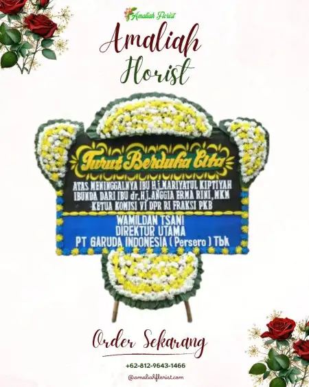 Papan Bunga Duka Kotakan